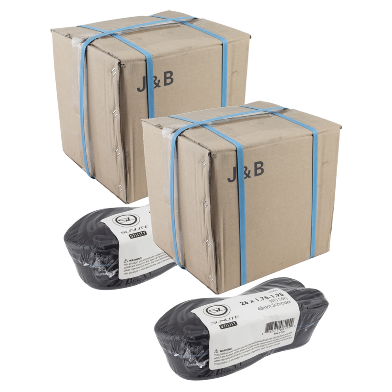 Load image into Gallery viewer, Sunlite-Utili-T-Standard-Schrader-Valve-Tubes-Tube-TUBE0724PO2-Bicycle-Tubes