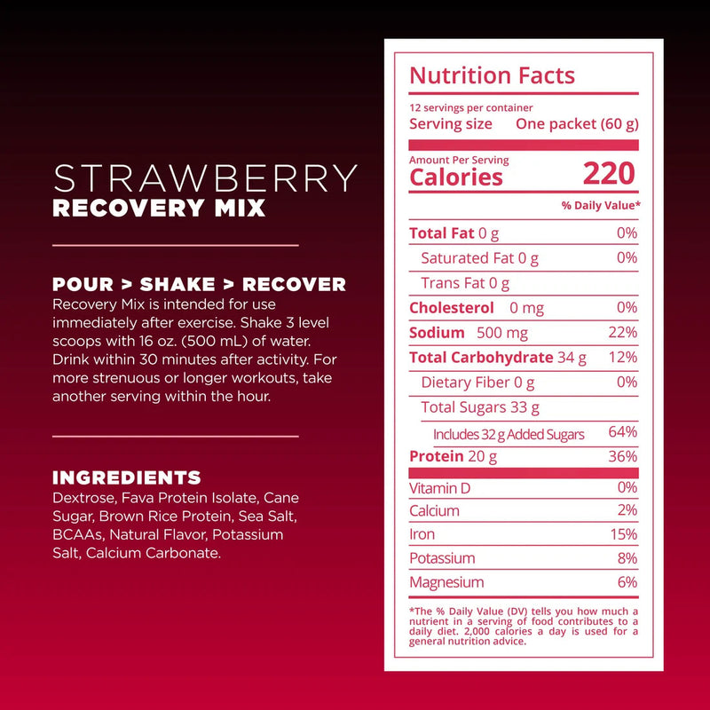 Load image into Gallery viewer, Tailwind Nutrition Recovery Mix, Strawberry, 45oz