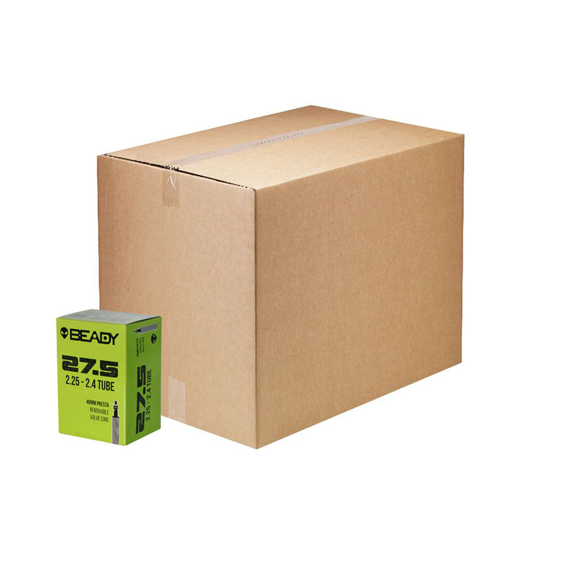 Load image into Gallery viewer, 27.5" Standard Butyl Inner Tubes - Low Lead Presta Valves, 48mm, Pack of 50 for Mountain & Trail Bikes