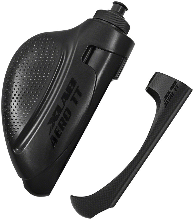 Load image into Gallery viewer, XLAB Aero TT Water Bottle and Cage System: Stealth Black Cage and Bottle