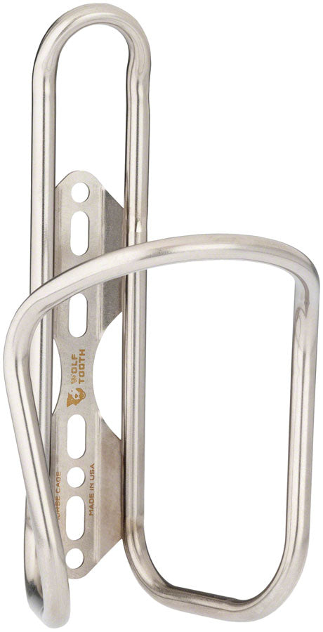 Load image into Gallery viewer, Wolf Tooth Morse Bottle Cage - Stainless Steel, Silver