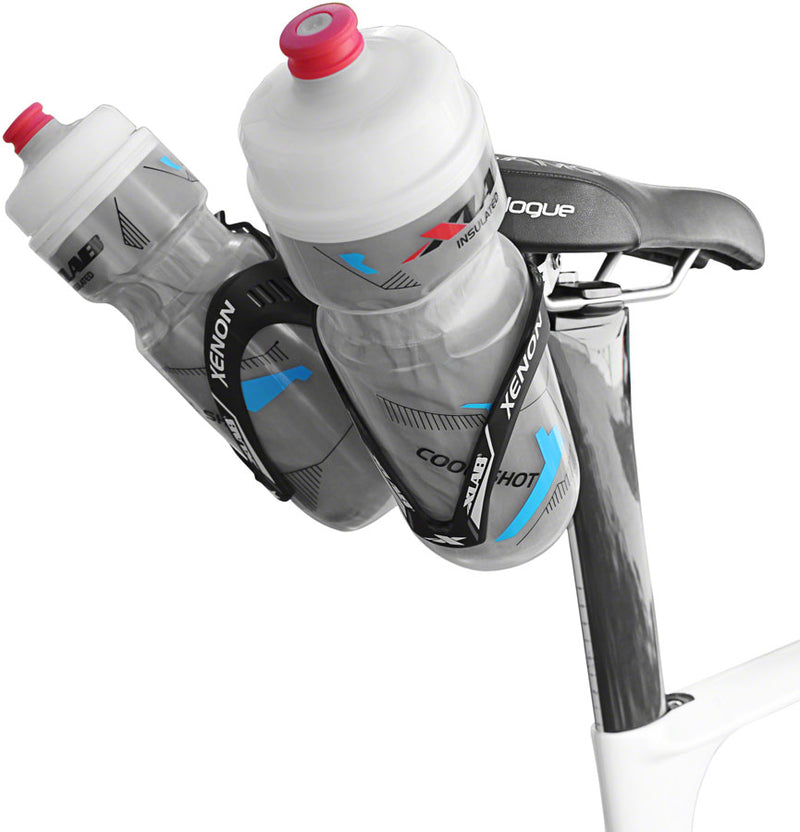 Load image into Gallery viewer, XLAB Mini Wing 105 Saddle Mounted Dual Water Bottle Carrier System