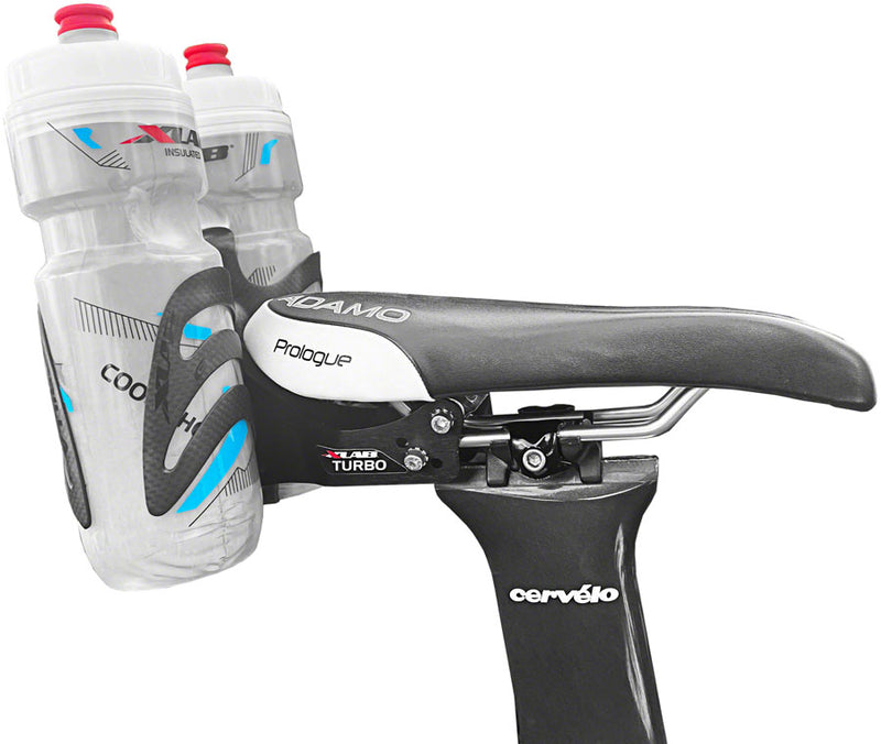 Load image into Gallery viewer, XLAB Turbo Wing w/Gorilla Matte Cages Saddle Mounted Dual Water Bottle Carrier System