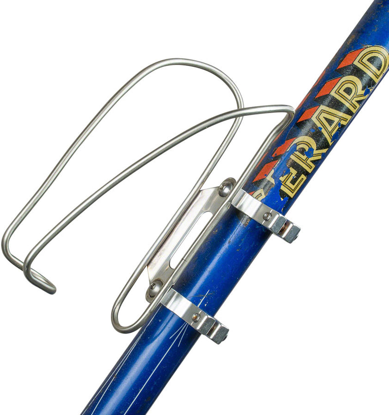 Load image into Gallery viewer, Velo Orange Hinged Water Bottle Cage Clamps - 31.8mm, Silver