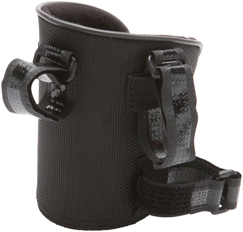 Load image into Gallery viewer, Portland Design Works Hot Take Drink Holder Beverage Holder Black Velcro Strap