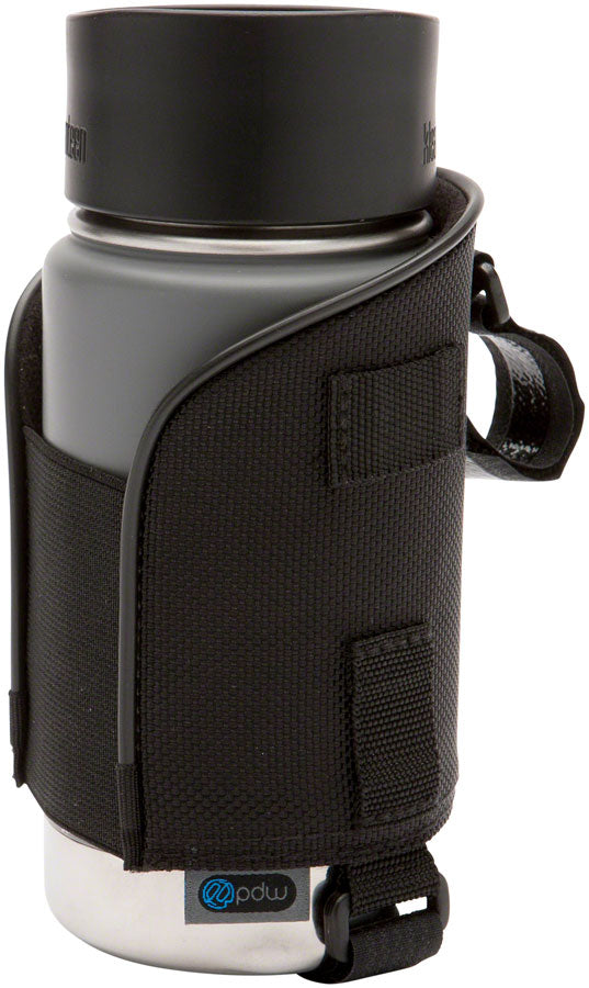 Load image into Gallery viewer, Portland Design Works Hot Take Drink Holder Beverage Holder Black Velcro Strap