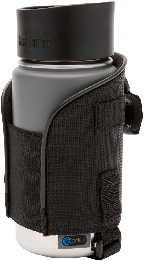 Load image into Gallery viewer, Portland Design Works Hot Take Drink Holder Beverage Holder Black Velcro Strap
