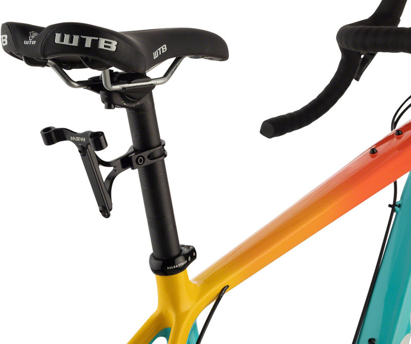 Load image into Gallery viewer, MSW Seltzer Mount - CO2 and Bottle Cage holder with 27.2mm clamp, Black