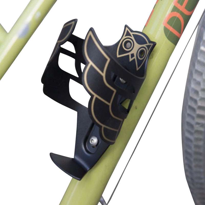 Load image into Gallery viewer, Portland Design Works Owl Cage Standard Black/Gold Alloy Braze-on