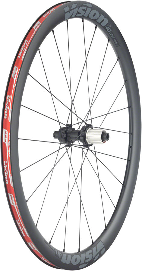 Load image into Gallery viewer, Vision SC40 Wheelset - 700, QR/15 x 100/130mm, Center-Lock, HG 11, Black