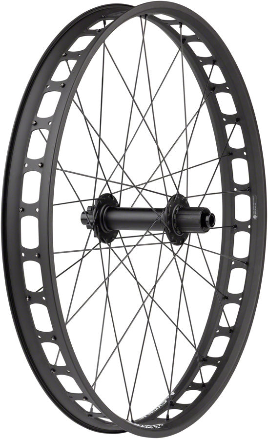 Load image into Gallery viewer, Quality Wheels Bear Pawls / Blizzerk Rear Wheel - 26" Fat, 12 x 197mm, 6-Bolt, HG 11 MTN, Black, 32H