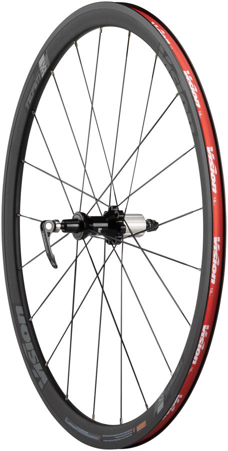 Load image into Gallery viewer, Vision Team 35 Alloy Wheelset 700c QRx100/130mm Rim Brake HG 11 Black Clincher