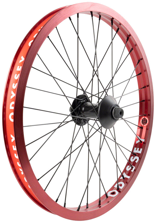 Load image into Gallery viewer, Odyssey Hazard Lite Rear Wheel - 20", 14 x 110mm, Rim Brake, Cassette, RHD/LHD, Anodized Red, Clincher
