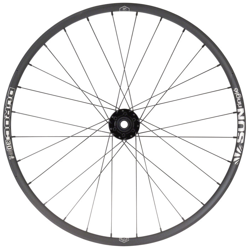 Load image into Gallery viewer, Sun Ringle Duroc 30 JUNIT Alloy Front Wheel 24in 15/QRx100mm 6-Bolt TCS Black