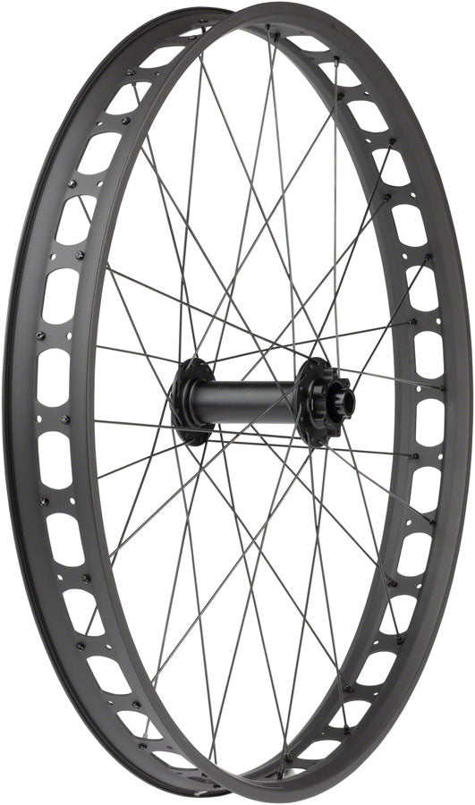 Load image into Gallery viewer, Quality Wheels Blizzerk Fat Front Wheel 27.5in 15x150mm 6-Bolt 32H TCS Black