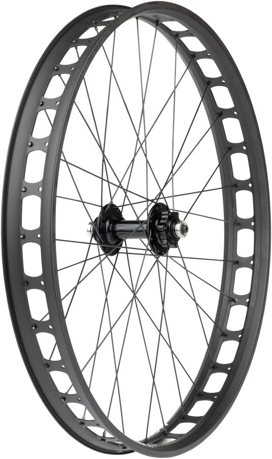 Load image into Gallery viewer, Quality Wheels Blizzerk Fat Front Wheel 26in QRx135mm Pugsley 6-Bolt 32H Black

