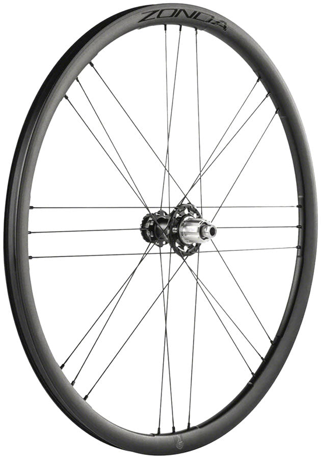 Load image into Gallery viewer, Campagnolo Zonda GT Rear Wheel - 700c, 12 x 142mm, Center-Lock, N3W, 2-Way Fit, Black
