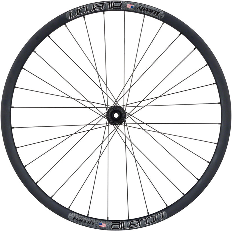 Load image into Gallery viewer, Quality Wheels Bear Pawls / Velocity Aileron Front Wheel - 700c, 12 x 100mm, Center-Lock, Black, 32H
