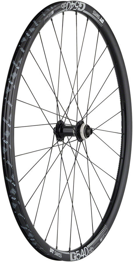 Load image into Gallery viewer, Quality Wheels Shimano Tiagra/DT G540 Front Wheel - 700c, 12 x 100mm, Center-Lock, Black, 28H