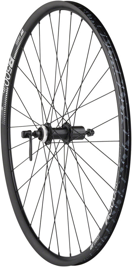 Load image into Gallery viewer, Quality Wheels Shimano / DT R500 Disc Wheelset - 700, QR x 100/135mm, Center-Lock, HG 11 MTN, Black, 32H