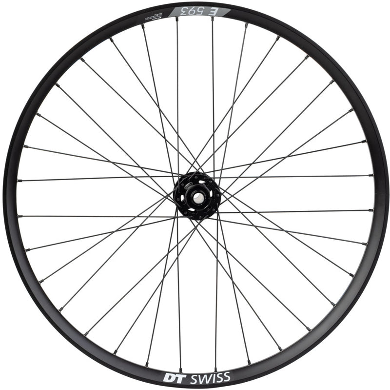 Load image into Gallery viewer, Quality Wheels Bear Pawls / DT Swiss E593 Front Wheel - 26", 15 x 100mm, 6-Bolt, Black, 32H