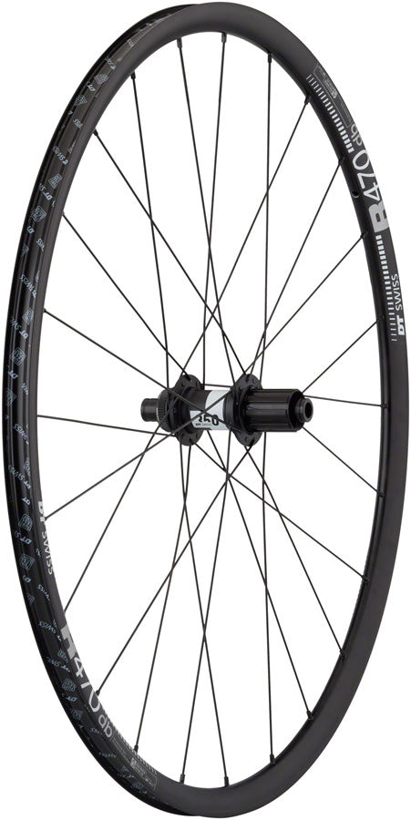 Load image into Gallery viewer, Quality Wheels DT 350/DT R470db Rear 700c 12x142mm Center Lock HG 11 Road Blk