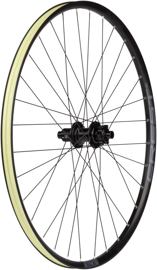 Load image into Gallery viewer, Stan's NoTubes Crest S2 Rear Wheel 29in 12x148mm MicroSpline 6-Bolt Black XC
