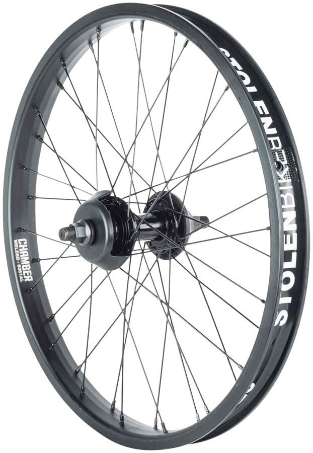 Load image into Gallery viewer, Stolen Rampage Pro Rear Wheel - 20", 14 x 110mm, Rim Brake, Cassette, Black, 9T LHD