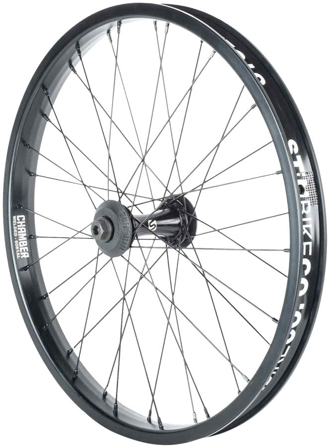 Load image into Gallery viewer, Stolen Rampage Pro Front Wheel - 20", 3/8" x 100mm, Rim Brake, Black