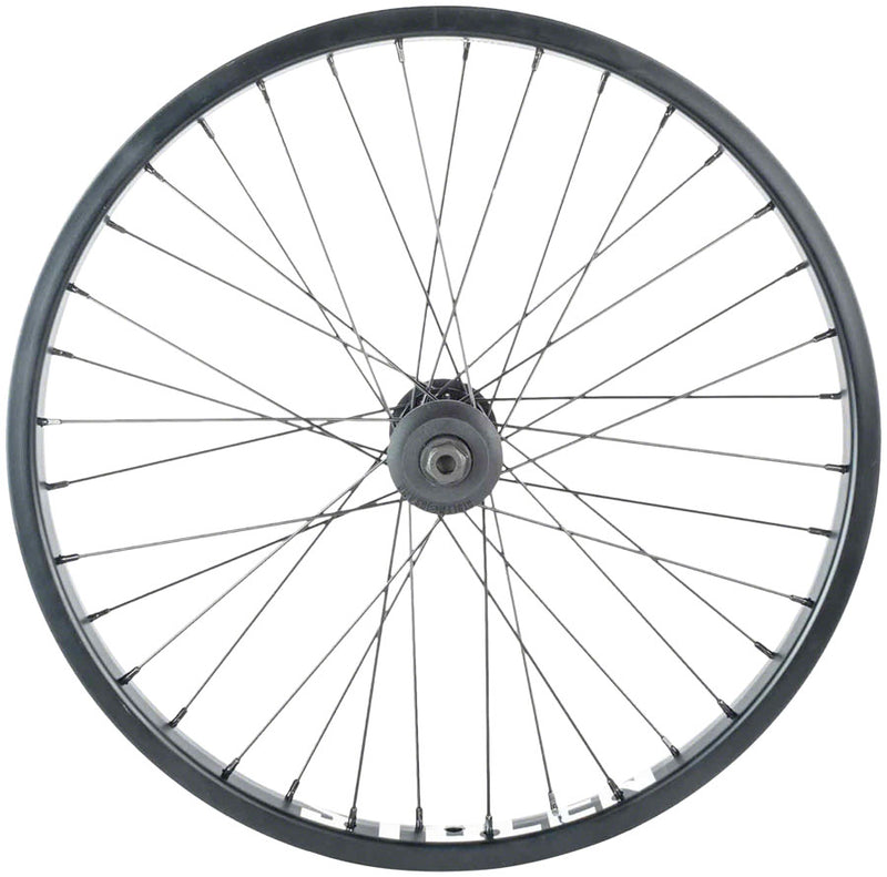 Load image into Gallery viewer, Stolen Rampage Pro Front Wheel - 20", 3/8" x 100mm, Rim Brake, Black