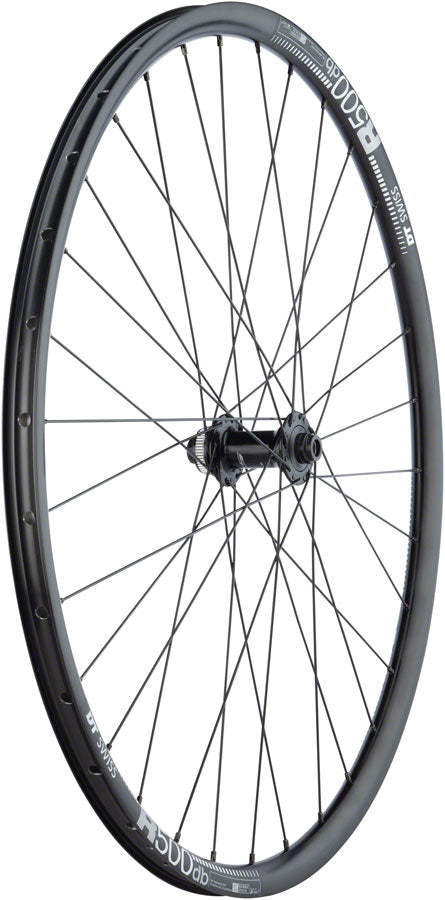 Load image into Gallery viewer, Quality Wheels RS505/DT R500 Disc Front Wheel 700c 12x100mm Center Lock Black