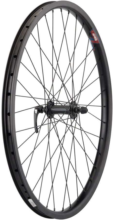 Load image into Gallery viewer, Quality Wheels Velocity Cliffhanger Front Wheel 26in QRx100mm Rim Brake Black
