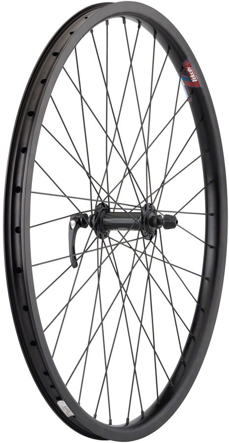 Load image into Gallery viewer, Quality Wheels Velocity Cliffhanger Front Wheel 26in QRx100mm Rim Brake Black