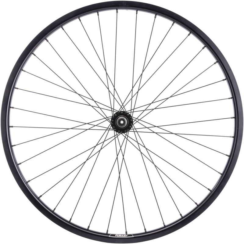 Load image into Gallery viewer, Quality Wheels Value HD Series Disc Rear Wheel - 26", QR x 135mm, Center-Lock, HG 10, Black, 32H
