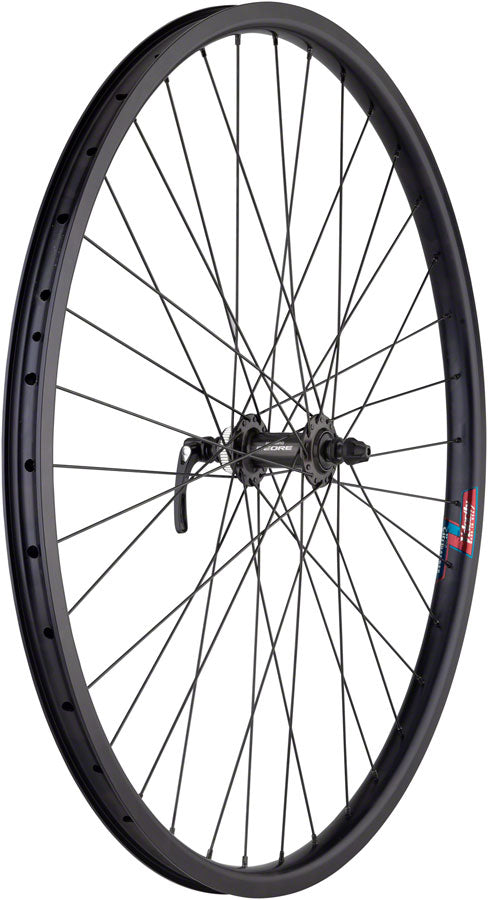 Load image into Gallery viewer, Quality Wheels Velocity Cliffhanger Front Wheel 700c QRx100mm Center Lock Blk