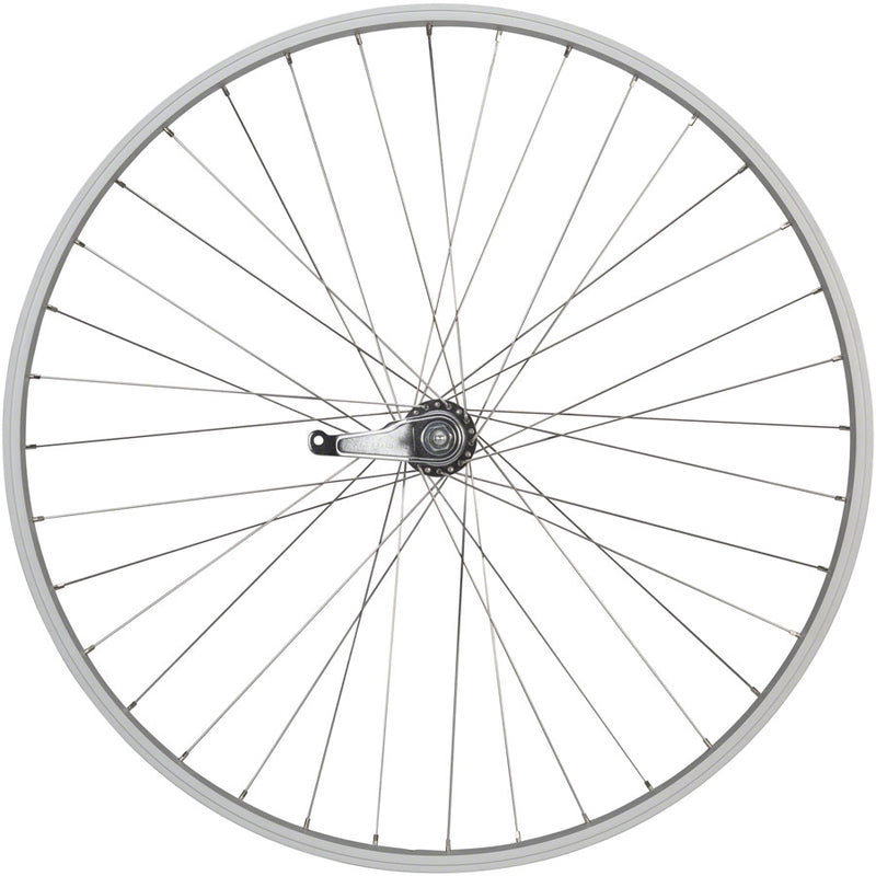 Load image into Gallery viewer, Quality Wheels Value Single Wall Series Coaster Brake Rear Wheel - 700c, 3/8" x 124mm, Coaster Brake, 3 Prong Cog,