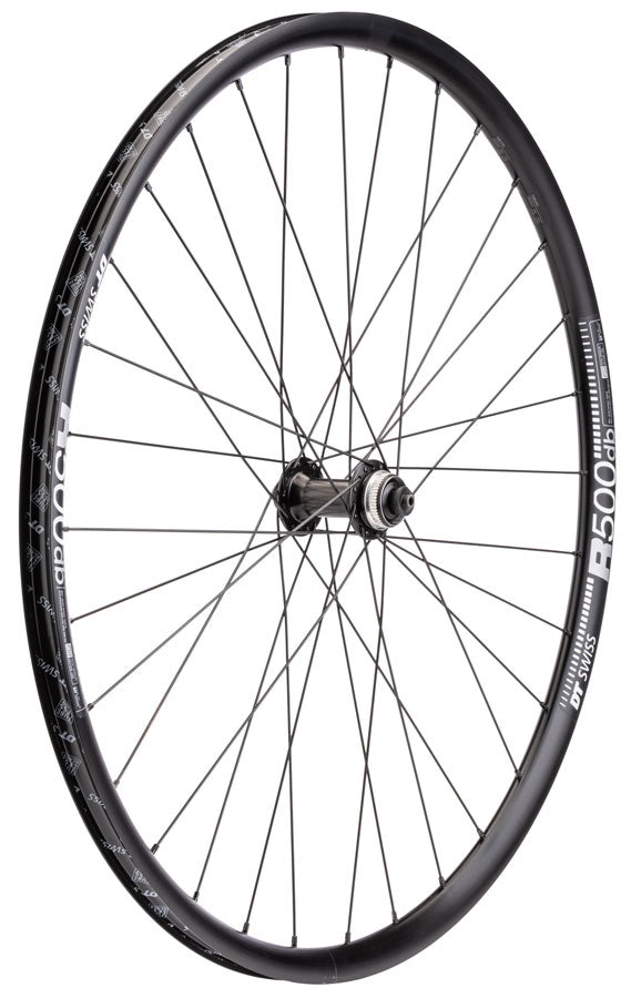 Load image into Gallery viewer, Quality Wheels Shimano/DT R500 Front Wheel - 700, QR x 100mm, Center-Lock, Black, 32H