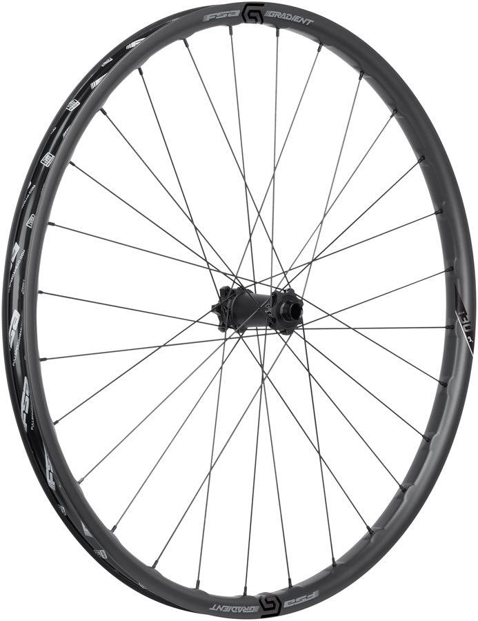 Load image into Gallery viewer, Full Speed Ahead Gradient i30 Carbon Front Wheel - 29", 15 x 110mm, 6-Bolt, Black, Carbon, Black