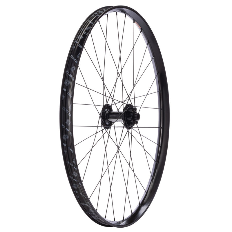 Load image into Gallery viewer, Quality Wheels 27.5in Front Wheel DT 370/WTB KOM i29 15x110mm 6-Bolt Black|MTB