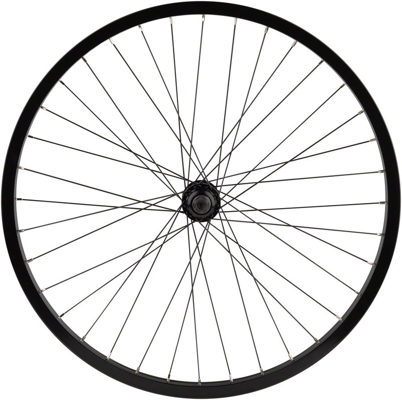 Load image into Gallery viewer, Odyssey Hazard Lite 24in Front Wheel 3/8inx100mm Vander Pro Rim Clincher Black