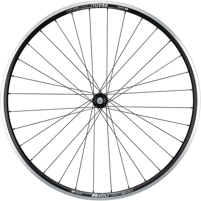 Load image into Gallery viewer, Quality Wheels Shimano 105/DT R460 Front Wheel - 700, QR x 100mm, Rim Brake, Black, Clincher, 32H
