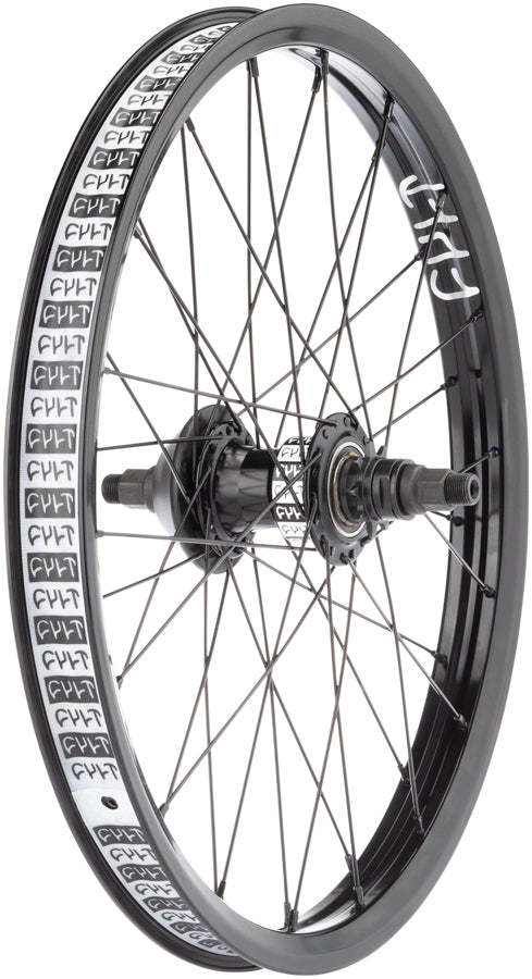 Load image into Gallery viewer, Cult Crew V2 Rear Wheel 20in 14x110mm Rim Brake LHD Freecoaster Black Clincher