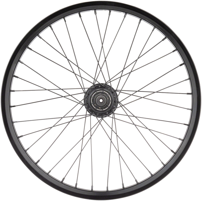 Load image into Gallery viewer, Cult Crew V2 Rear Wheel 20in 14x110mm Rim Brake LHD Freecoaster Black Clincher