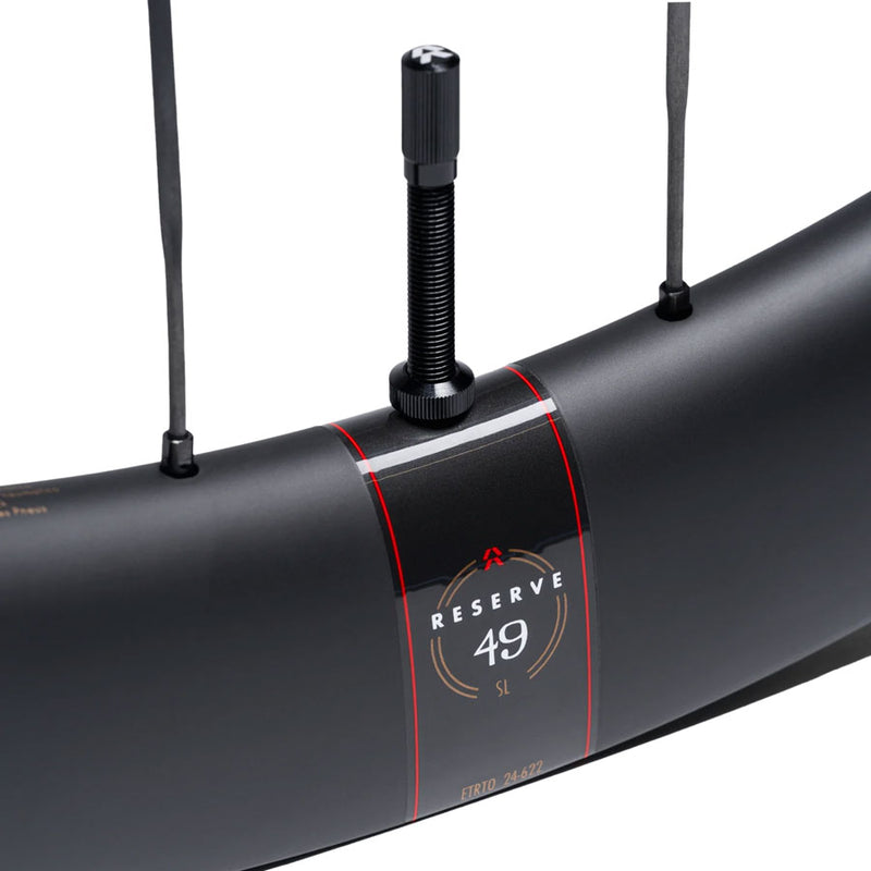 Load image into Gallery viewer, Reserve Wheels Reserve 42/49 SL Turbulent Aero Wheelset - 700, 12 x 100/12 x 142, Center-Lock, XDR/HG11, Carbon, Tune