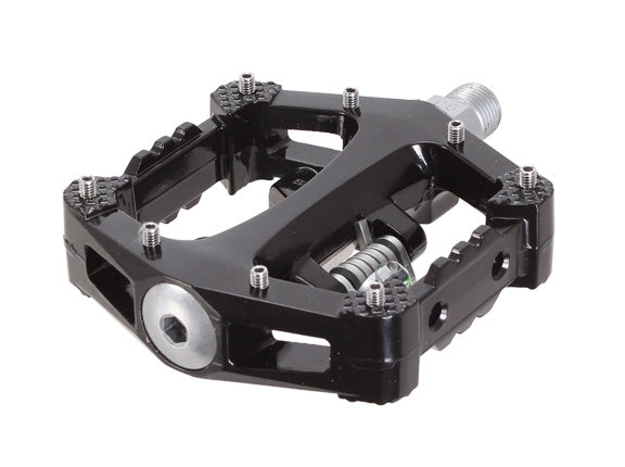 Load image into Gallery viewer, Wellgo WAM-D10 Clipless/Platform Pedals, Black