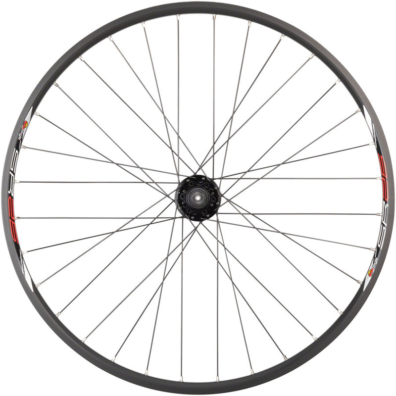 Load image into Gallery viewer, Quality Wheels Sun SR25 Front Wheel 26in QRx100mm 6-Bolt 32H Clincher Black