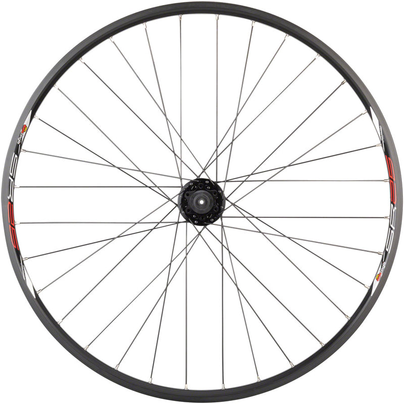 Load image into Gallery viewer, Quality Wheels Sun SR25 Rear Wheel 26in QRx135mm 6-Bolt HG 10 Black Clincher