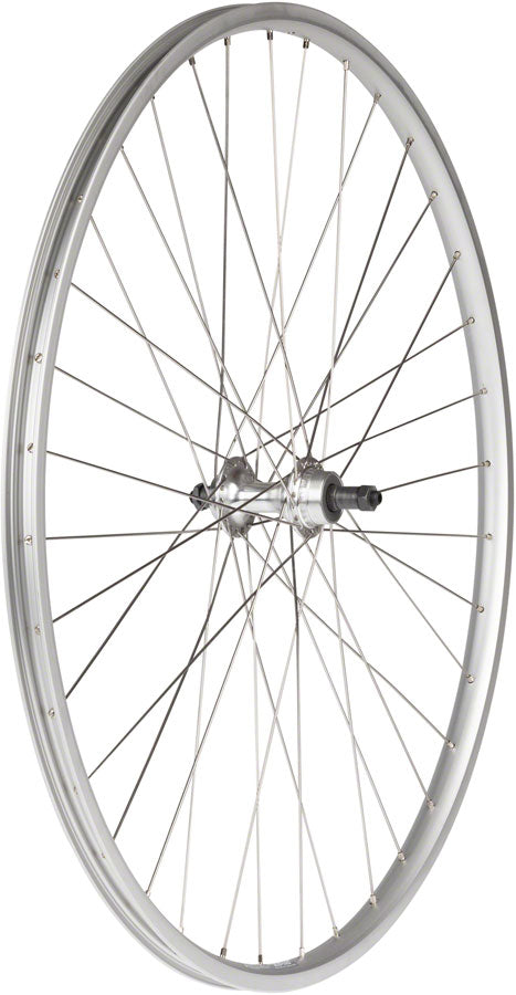 Load image into Gallery viewer, Quality Wheels Alex AP18 Rear Wheel 27in QRx130mm FW Rim Brake Silver Clincher