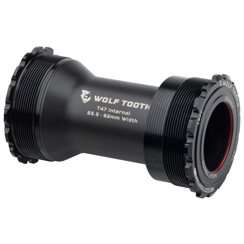 Load image into Gallery viewer, Wolf Tooth Bottom Bracket - T47 Inboard, 85.5/92mm, For 30mm Spindle, Black
