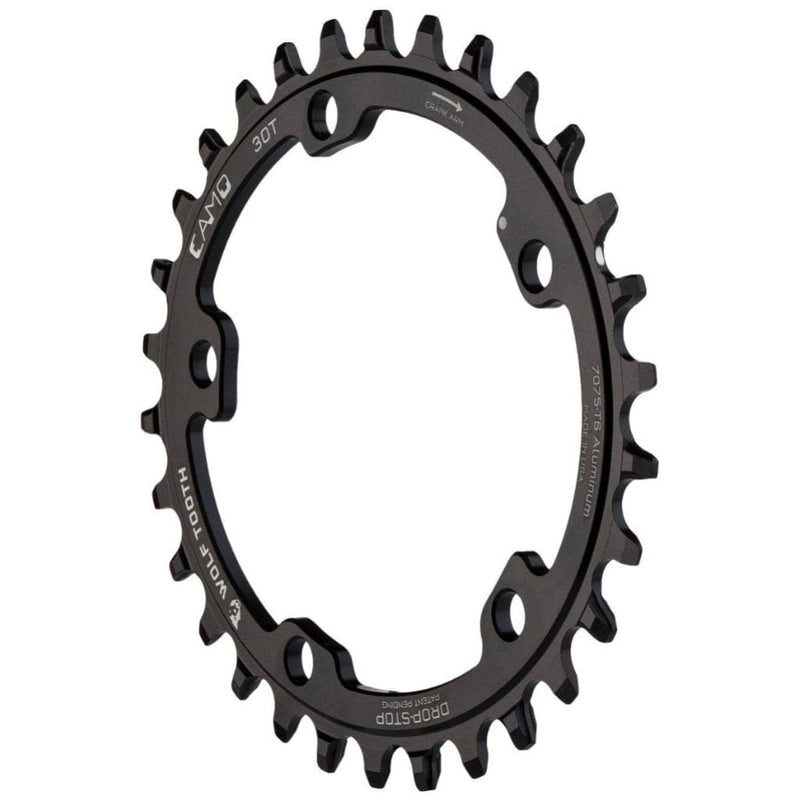 Load image into Gallery viewer, Wolf Tooth CAMO Aluminum Elliptical Chainring - 32t, Wolf Tooth CAMO Mount, Drop-Stop B, Black